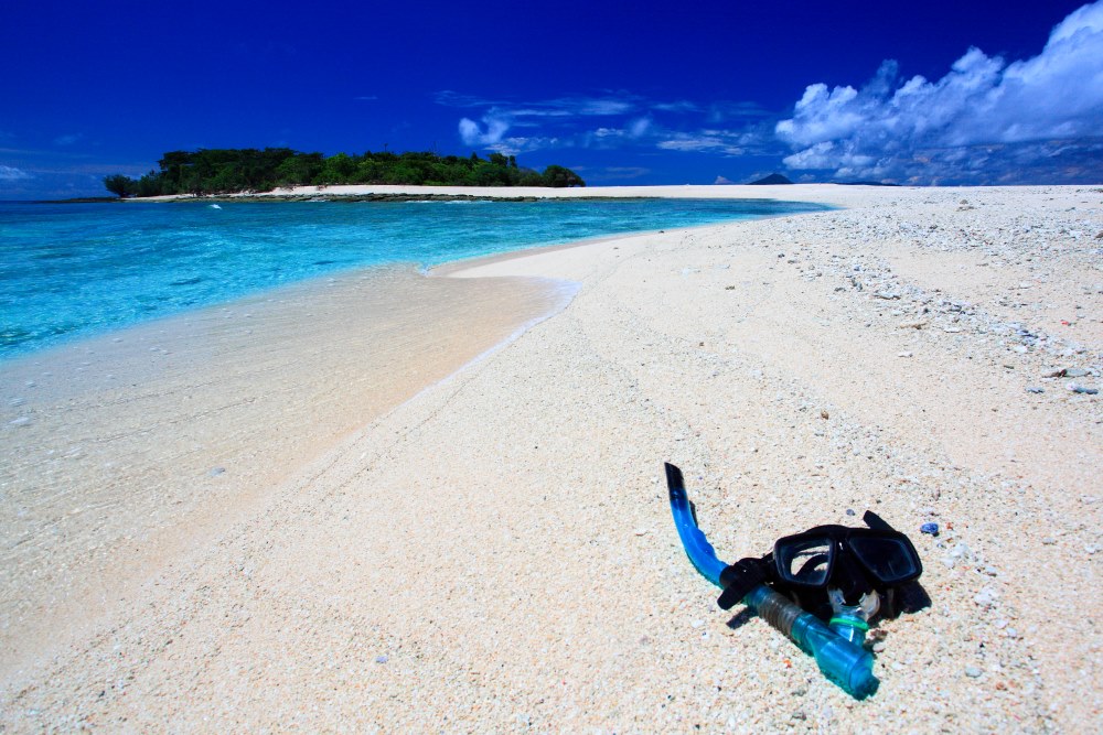 googles on beach